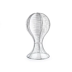 Metal mannequin Head Stand Display - silver