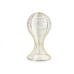 Metal mannequin Head Stand Display - gold