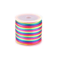 Rattail Rainbow Satin Cord Ø1 mm, 27 ml