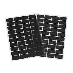 Hook And Loop Self Adhesive Rectangles 15x25 mm, black