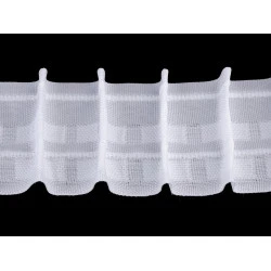 Curtain Heading width 50 mm pencil pleat drapery, white, 50 m