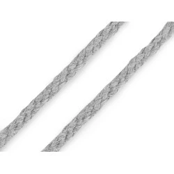 Twisted Cotton Cord / String Ø5 mm - dove grey, 45 Buc.