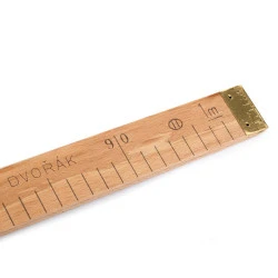 Wooden ruler with european calibre - Ivory (1 Piece)