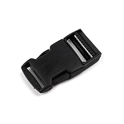 Side release buckle bb with strap adjuster width 25 mm - Black (100 Pairs)