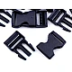 Side release buckle bb with strap adjuster width 25 mm - Black (5 Pairs)