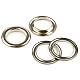 Metal grommet / eyelet, inside ø22 mm / outside ø34 mm - Black nickel (100 Pairs)