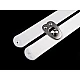 Corsetry busk fastener width 12 mm length 30; 35 cm - White (1 Pair)