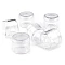 Clear plastic jar 3.2x3.8 cm with screw lid - Transparent (12 Pieces)