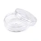Clear plastic jar 5x2 cm with screw lid - Transparent (6 Pieces)