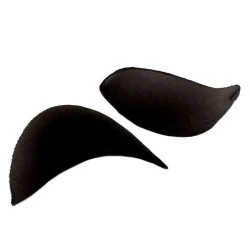 Shoulder pads thickness 10 mm embroidered edge - White (4 Pairs)