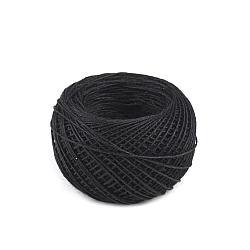 100% linen / flax thread 50 m plastic jar - Black (1 Piece)