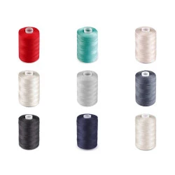 Polyester sewing thread ntf 40/2 1000 m - Grey (12 Pieces)
