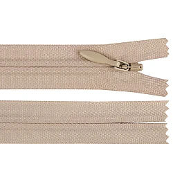 Invisible nylon zipper ykk no 3, length 60 cm - White (20 Pieces)