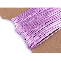 100% polyester rattail satin cord ø2mm - Blackviolet lig. (25 Meters)
