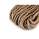 Braided jute string with lurex ø5 mm - Burlap (20 Meters)