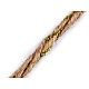 Braided jute string with lurex ø5 mm - Burlap (20 Meters)