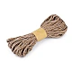 Braided jute string with lurex ø5 mm - Burlap (20 Meters)