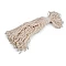 Hang tag / cotton string snap lock pin - Lightbeige (1000 Pieces)