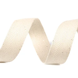 Herringbone twill tape width 20 mm - Ecru light (50 Meters)