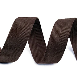 Herringbone twill tape width 20 mm - Darkbrown (50 Meters)