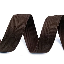 Herringbone twill tape width 25 mm - Darkbrown (50 Meters)