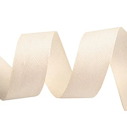 Herringbone twill tape width 25 mm - Ecru light (50 Meters)