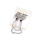 Brooch clip with rhinestones and faux pearls - Crystal (1 Piece)