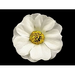 Artificial flower heads ø5 cm - Creamy light (35 Pieces)