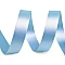 Double face satin ribbon packs per 5 m width 15 mm - Blue light (5 Meters)