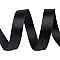 Double face satin ribbon packs per 5 m width 15 mm - Black (5 Meters)
