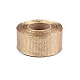 Ribbon with lurex and wire width 40 mm - Gold lt. (25 Meters)