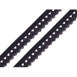 Decorative elastic width 15 mm - Black (25 Meters)
