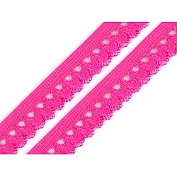 Decorative elastic width 15 mm - Pink (25 Meters)