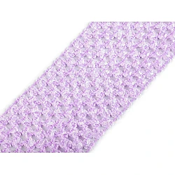 Crochet elastic stretch band width 70 mm for tutu skirts - Violet lilac (1 Meter)