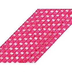 Crochet elastic stretch band width 70 mm for tutu skirts - Pink (1 Meter)