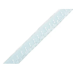 Decorative elastic width 10 mm - Light blue (18 Meters)