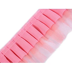 Ruffle trimming 3-layer width 70 mm - Light pink (1 Meter)