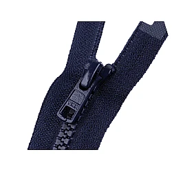 Plastic zipper ykk no 5,  length 60 cm, jacket - White (50 Pieces)