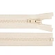Plastic zipper ykk no 5,  length 60 cm, jacket - Cream (1 Piece)