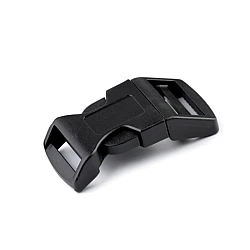 Side release buckle with strap adjuster width 25 mm - Black (100 Sets)
