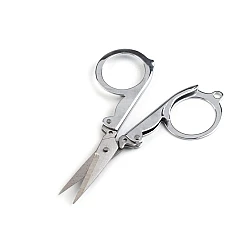 Folding scissors length 10 cm - Nickel (1 Piece)