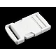 Plastic side release buckle with strap adjuster width 25 mm - White milk (100 Pairs)