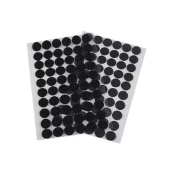 Hook and loop self adhesive circles dots ø15 mm - White (1 Card)