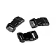 Side release buckle, arched, width 10 mm - Black (500 Pairs)