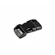 Side release buckle, arched, width 10 mm - Black (500 Pairs)