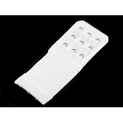 Bra extender width 40 mm, 3-rows - White (1 Piece)