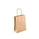 Paper gift bag 16x22 cm - Natural brown (12 Pieces)