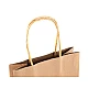 Paper gift bag 16x22 cm - Natural brown (12 Pieces)