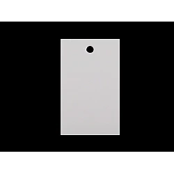 Paper tag / name tag 30x50 mm - White (250 Pieces)