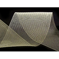 Horsehair braid crinoline stiff width 8 cm - Cream lightest (1 Meter)
